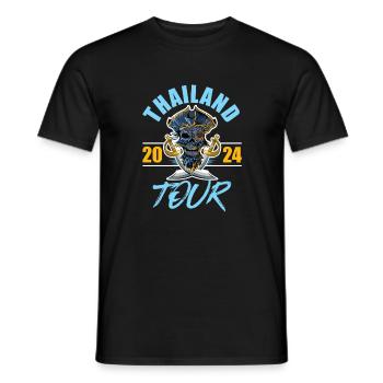 Thailand 2024 Skeleton - Men's T-Shirt - black - Front - AI Model Male 178 light (178cm)