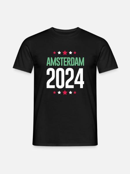 Amsterdam 2024 Holiday - Men's T-Shirt - black