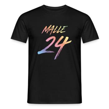 Malle 24 Mallorca 2024 Coloré - T-shirt homme - noir - Devant - AI Model Male 178 light (178cm)