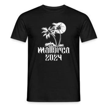 Mallorca Palme 2024 Team - Männer T-Shirt - Schwarz - Vorne - AI Model Male 178 light (178cm)