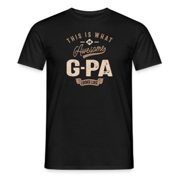 So sieht ein fantastischer G-PA aus - Männer T-Shirt - Schwarz - Vorne - AI Model Male 178 light (178cm)