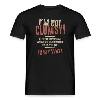 Ich bin nicht ungeschickt Lustige Sprüche Sarkastisch - Männer T-Shirt - Schwarz - Vorne - AI Model Male 178 light (178cm)
