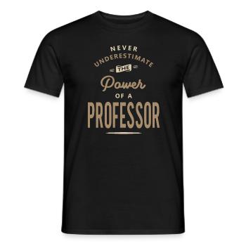 Professor Funny Job Title Profession - Men's T-Shirt - black - Front - AI Model Male 178 light (178cm)