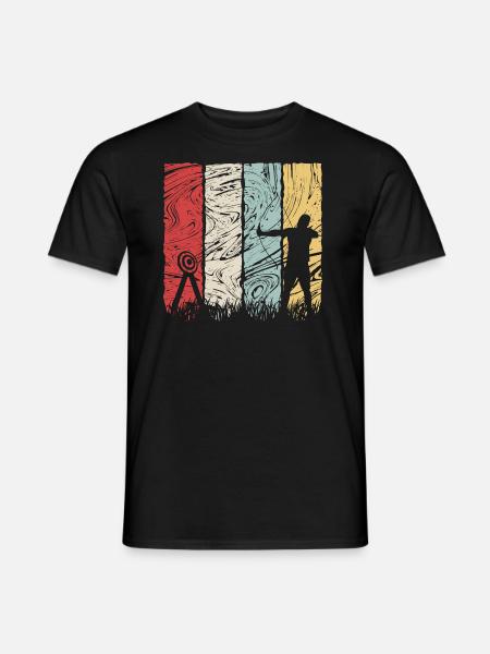 Archery Bow Arrow Retro Gift - Men's T-Shirt - black