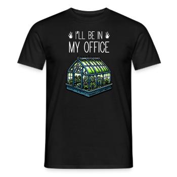 I'll Be In My Office - Gardening - Männer T-Shirt - Schwarz - Vorne - AI Model Male 178 light (178cm)