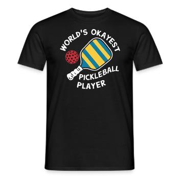 World's Okayest Pickleball Player - Männer T-Shirt - Schwarz - Vorne - AI Model Male 178 light (178cm)