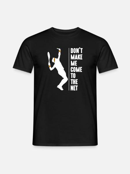 Lustiges Tennis Motiv - Männer T-Shirt - Schwarz