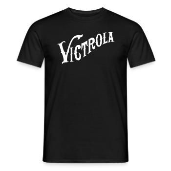 Victrola Logo Incurvé - T-shirt homme - noir - Devant - AI Model Male 178 light (178cm)