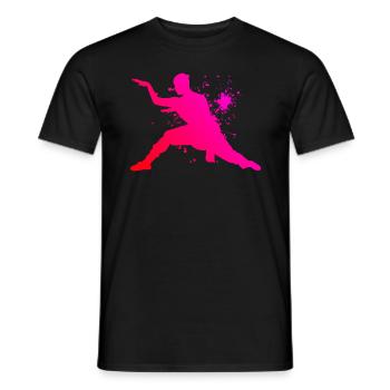 Kungfu Hommes Femmes Kung Fu Arts Martiaux Wushu - T-shirt homme - noir - Devant - AI Model Male 178 light (178cm)