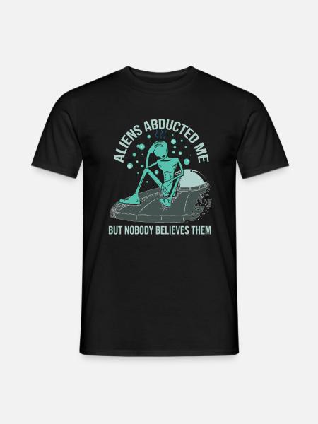 Alien spaceship Alien Ufo saucer - Men's T-Shirt - black