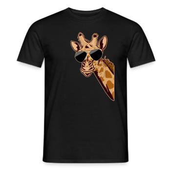 Giraffe Safari Africa Zoo Savannah Zookeeper - Men's T-Shirt - black - Front - AI Model Male 178 light (178cm)