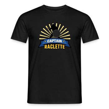 Captain Raclette - T-shirt homme - noir - Devant - AI Model Male 178 light (178cm)