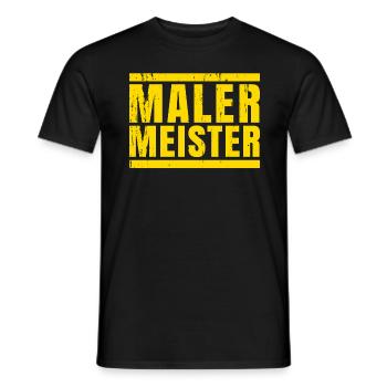 Maler Malermeister Meister Geschenk - Männer T-Shirt - Schwarz - Vorne - AI Model Male 178 light (178cm)
