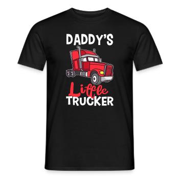 Daddy´s Little Trucker LKW Sohn Fernlastfahrer - Männer T-Shirt - Schwarz - Vorne - AI Model Male 178 light (178cm)