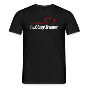 Ich bin ein Lieblingstrainer - Männer T-Shirt - Schwarz - Vorne - AI Model Male 178 light (178cm)