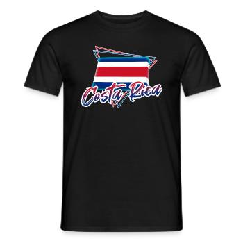 Costa Rica - T-shirt homme - noir - Devant - AI Model Male 178 light (178cm)