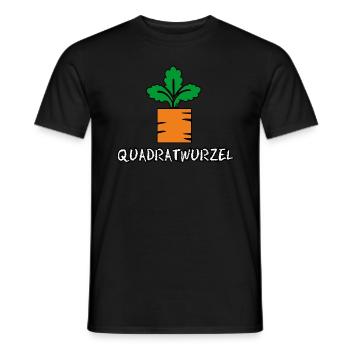 Quadratwurzel - Männer T-Shirt - Schwarz - Vorne - AI Model Male 178 light (178cm)