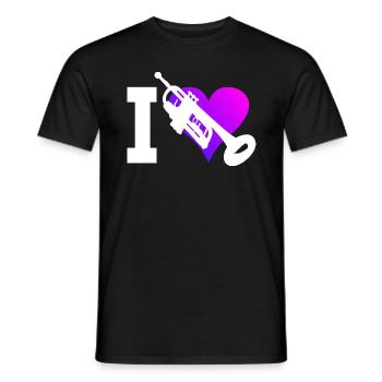 Trumpeter Men Trumpet Trumpets Players - Men's T-Shirt - black - Front - AI Model Male 178 light (178cm)