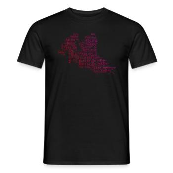 Bobsport Bob Bob fahren Damen Herren Zweierbob - Männer T-Shirt - Schwarz - Vorne - AI Model Male 178 light (178cm)