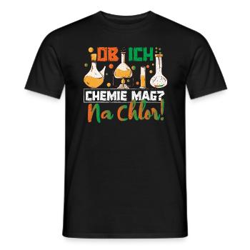 Chemikalien Chemie Chemiestudent Chemielaborant - Männer T-Shirt - Schwarz - Vorne - AI Model Male 178 light (178cm)