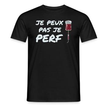 Ich kann nicht perf, Krankenschwester Humor Geschenkidee - Männer T-Shirt - Schwarz - Vorne - AI Model Male 178 light (178cm)