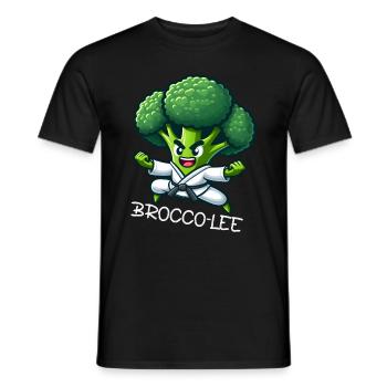 Maître de karaté au brocoli - T-shirt homme - noir - Devant - AI Model Male 178 light (178cm)
