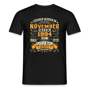 Im November 1994 geboren - T-shirt homme - noir - Devant - AI Model Male 178 light (178cm)