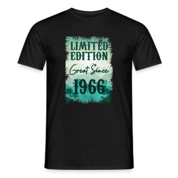Einzigartig seit 1966 - Männer T-Shirt - Schwarz - Vorne - AI Model Male 178 light (178cm)