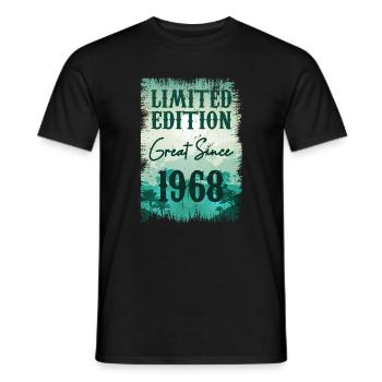 Einzigartig seit 1968 - Männer T-Shirt - Schwarz - Vorne - AI Model Male 178 light (178cm)