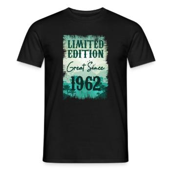 Einzigartig seit 1962 - Männer T-Shirt - Schwarz - Vorne - AI Model Male 178 light (178cm)