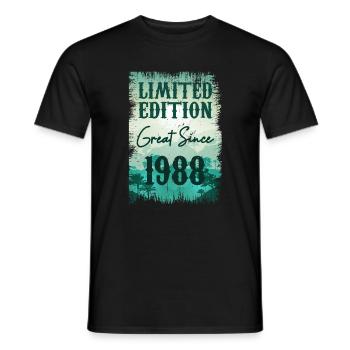 Einzigartig seiner Art seit 1988 - Männer T-Shirt - Schwarz - Vorne - AI Model Male 178 light (178cm)
