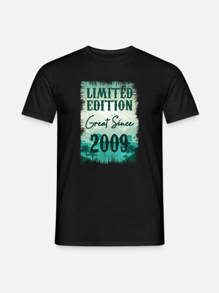 Einzigartig seit 2009 - Männer T-Shirt - Schwarz