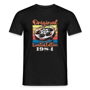 Édition Originale Limitée De 1984 - T-shirt homme - noir - Devant - AI Model Male 178 light (178cm)