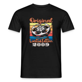 Édition Originale Limitée De 2009 - T-shirt homme - noir - Devant - AI Model Male 178 light (178cm)