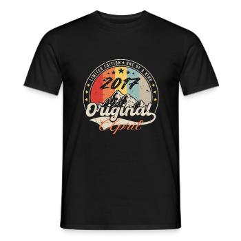 April 2017 Birthday Gift April 2017 Vintag - Men's T-Shirt - black - Front - AI Model Male 178 light (178cm)