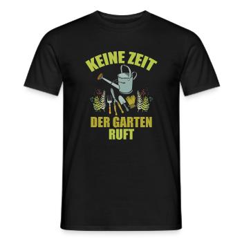 Gärtner | Keine Zeit der Garten ruft - T-shirt homme - noir - Devant - AI Model Male 178 light (178cm)