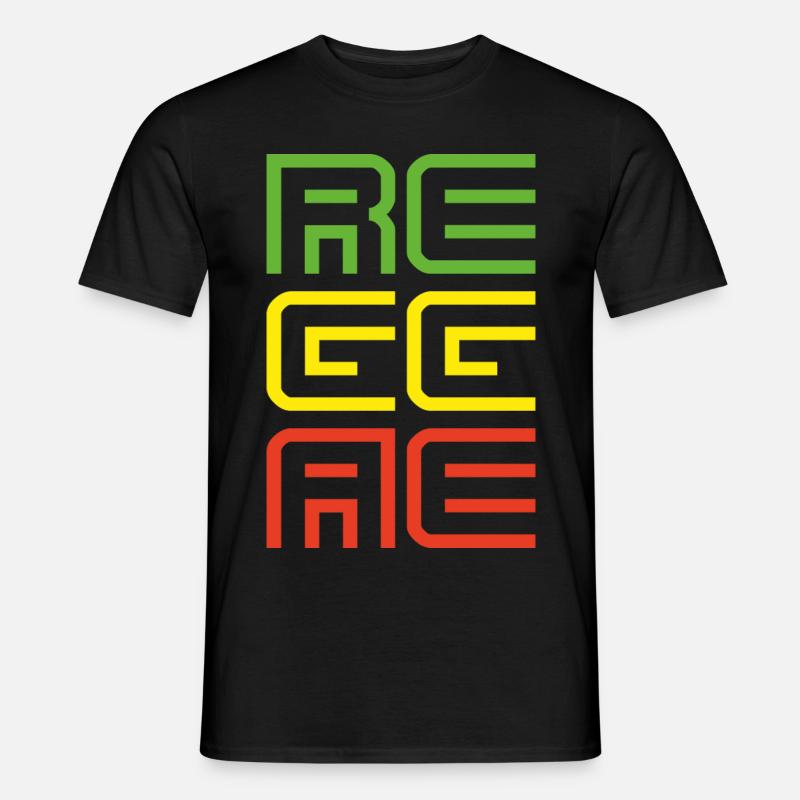 041 - Reggae - Männer T-Shirt - Schwarz