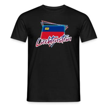 Liechtenstein - Männer T-Shirt - Schwarz - Vorne - AI Model Male 178 light (178cm)