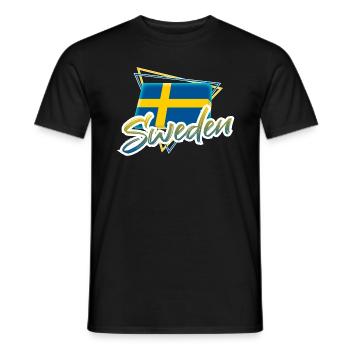 Suède - T-shirt homme - noir - Devant - AI Model Male 178 light (178cm)