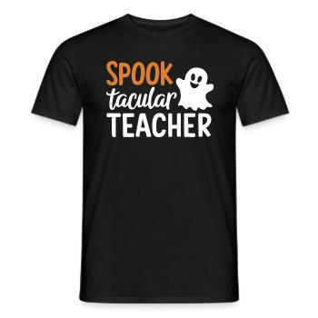 Spooktacular Teacher - Men's T-Shirt - black - Front - AI Model Male 178 light (178cm)