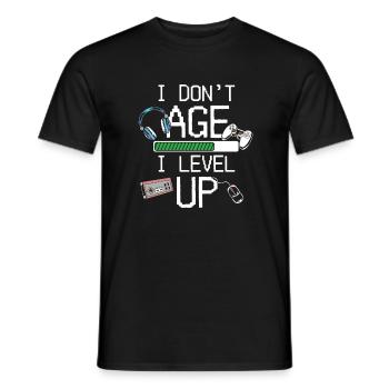 Alter Gamer Spieler Zocker Geburtstag Geschenk - Männer T-Shirt - Schwarz - Vorne - AI Model Male 178 light (178cm)