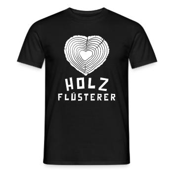 Holzflüsterer Schreiner Tischler Holzfäller - Männer T-Shirt - Schwarz - Vorne - AI Model Male 178 light (178cm)