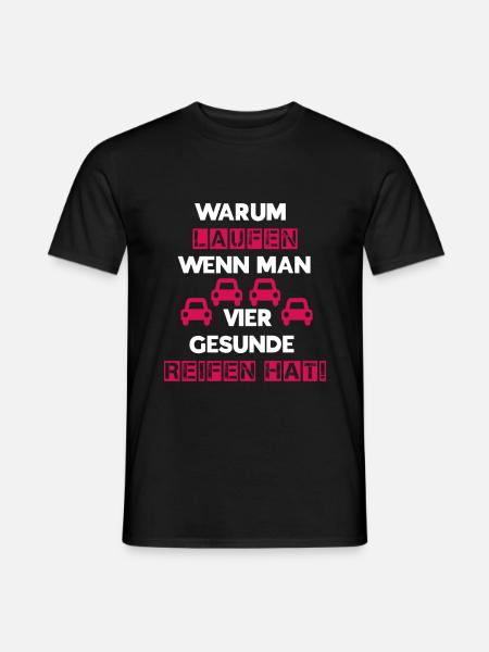 Reifen weiß rot - Männer T-Shirt - Schwarz
