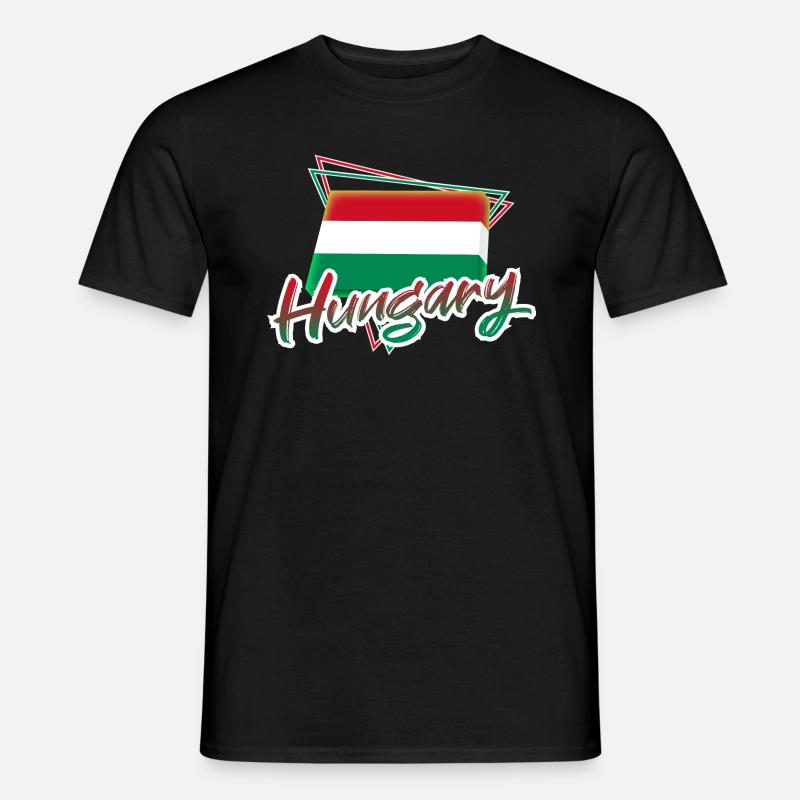 Ungarn - Männer T-Shirt - Schwarz
