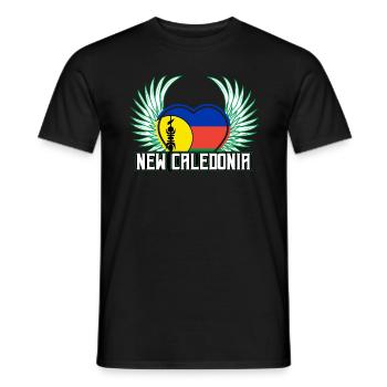 Neukaledonien - Männer T-Shirt - Schwarz - Vorne - AI Model Male 178 light (178cm)