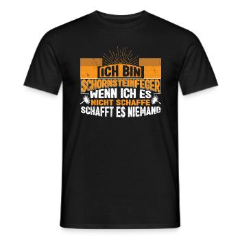 Schornsteinfeger Kaminkehrer - Männer T-Shirt - Schwarz - Vorne - AI Model Male 178 light (178cm)