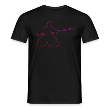 Martial Arts Aikidoka Damen Kampfsport Aikido - Männer T-Shirt - Schwarz - Vorne - AI Model Male 178 light (178cm)