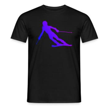 Ski acrobatique Ski Sports d’hiver Ski - T-shirt homme - noir - Devant - AI Model Male 178 light (178cm)