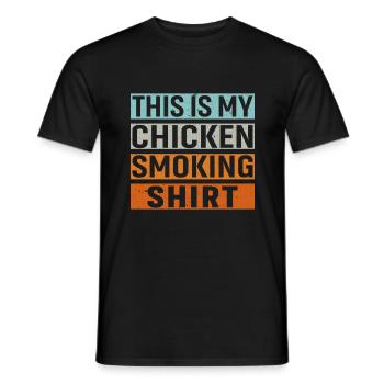 Ceci est ma chemise de fumeur de poulet - T-shirt homme - noir - Devant - AI Model Male 178 light (178cm)