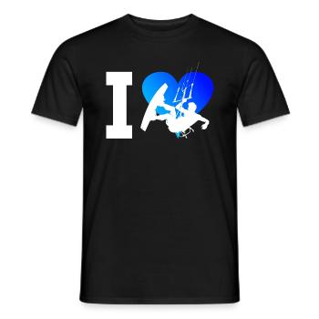 Kitesurf Men Women Kite Kite Kitesurfing - Men's T-Shirt - black - Front - AI Model Male 178 light (178cm)